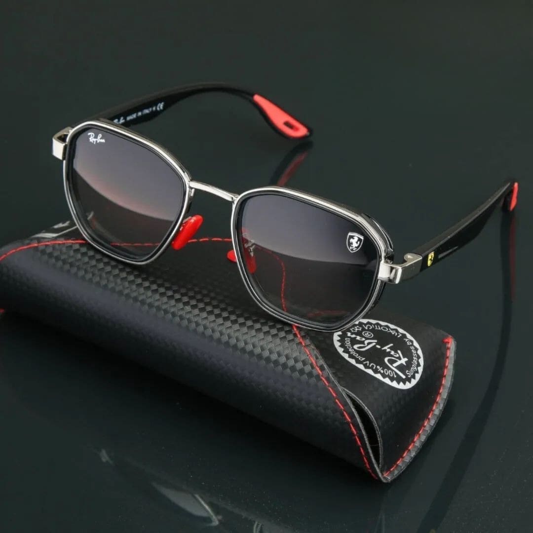 Óculos De Sol Ray-Ban Ferrari - COM 1 ANO DE GARANTIA - PROMOÇÃO NATAL - APENAS 30 UNIDADES DISPONÍVEIS
