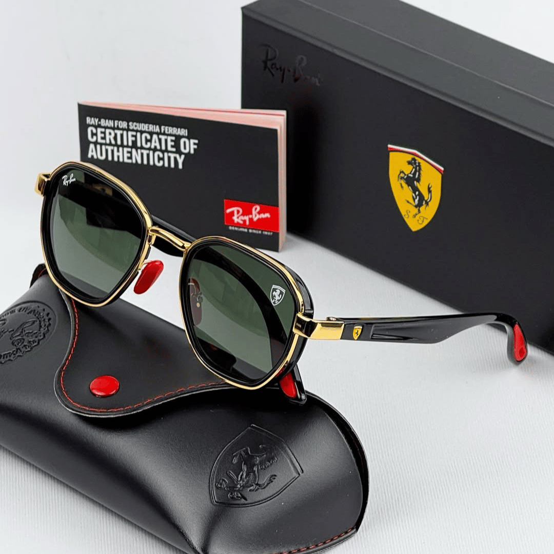 Óculos De Sol Ray-Ban Ferrari - COM 1 ANO DE GARANTIA - APENAS 30 UNIDADES DISPONÍVEIS