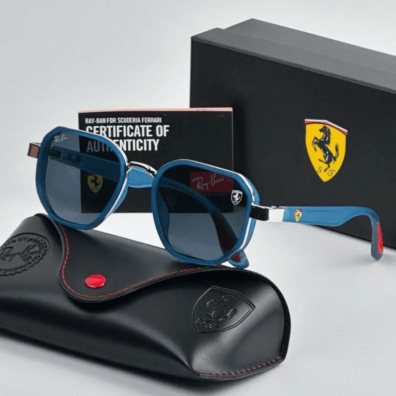 Óculos De Sol Ray-Ban Ferrari - COM 1 ANO DE GARANTIA - PROMOÇÃO NATAL - APENAS 30 UNIDADES DISPONÍVEIS