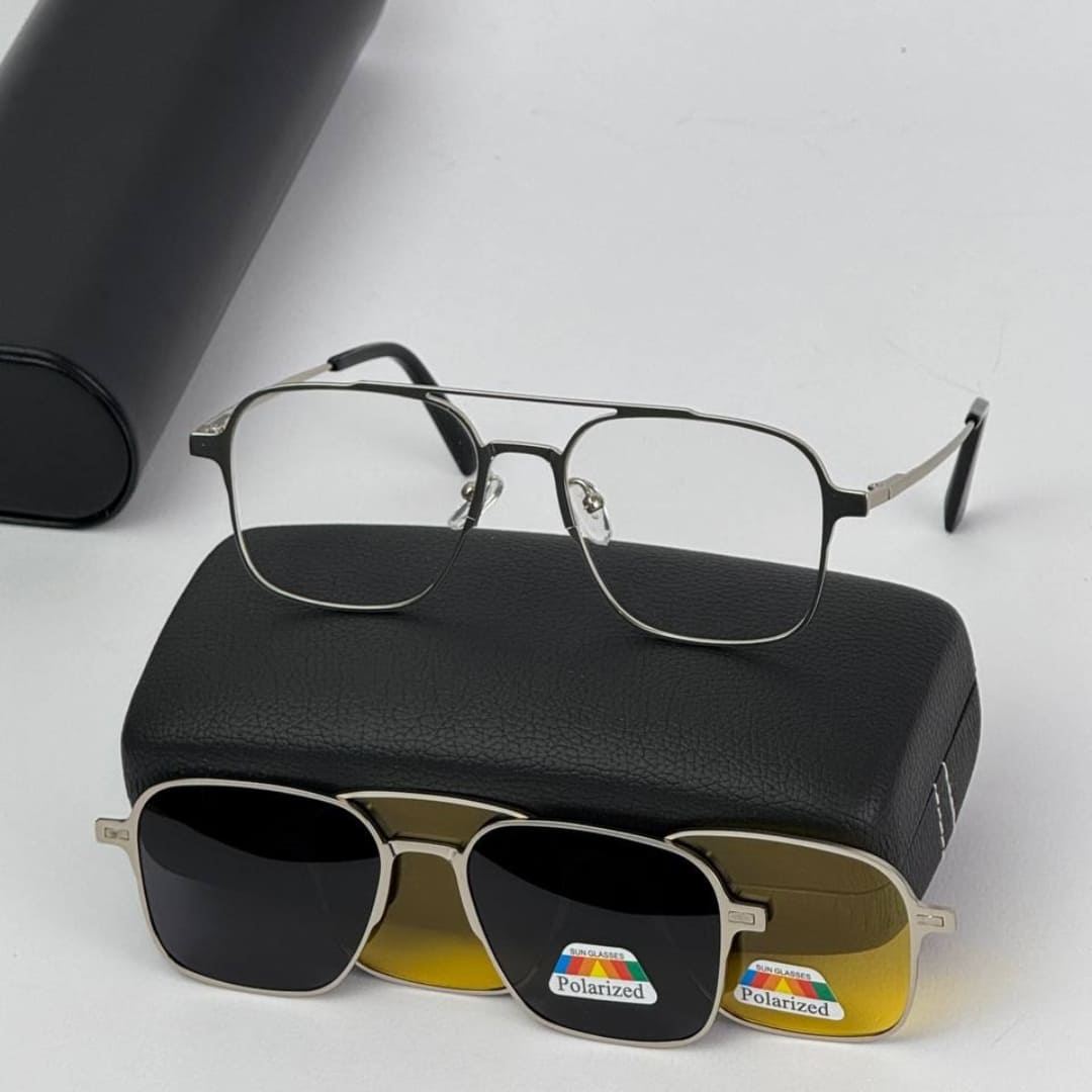 Óculos Magnético de Titânio com Garantia de 1 ano ( COLOQUE SUA LENTE DE GRAU ) - Lentes com proteção UV e UVA