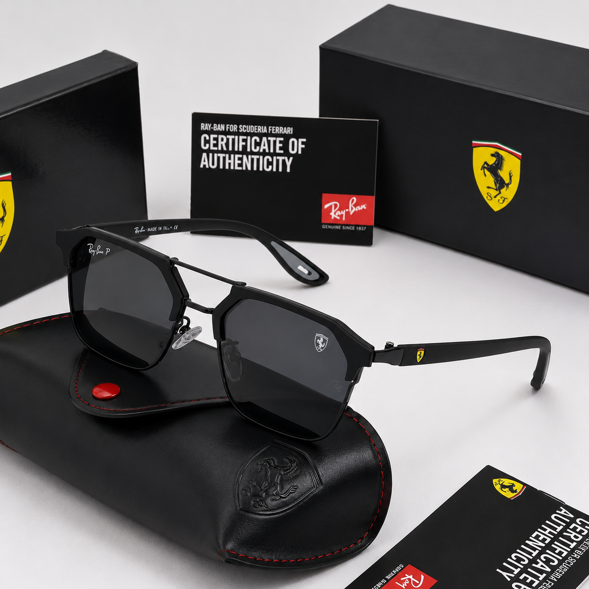 Ray-Ban Scuderia Ferrari® Polarizado - 1 Ano de Garantia • Últimas Unidades
