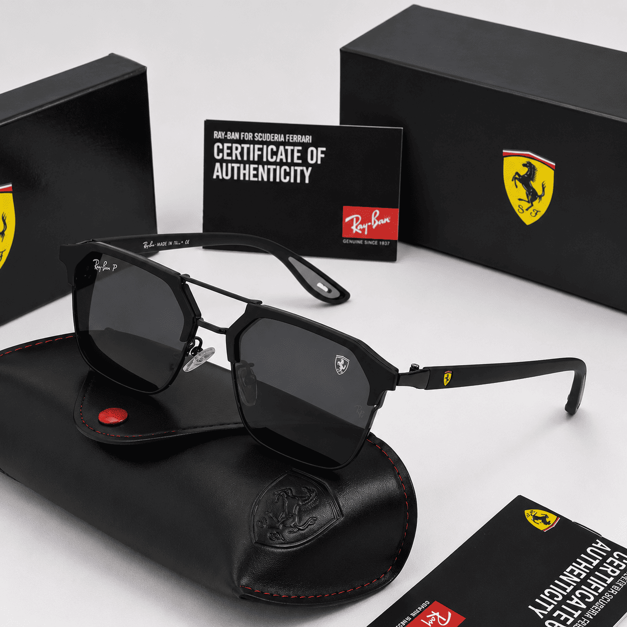 Ray-Ban Scuderia Ferrari® Polarizado - 1 Ano de Garantia • Últimas Unidades