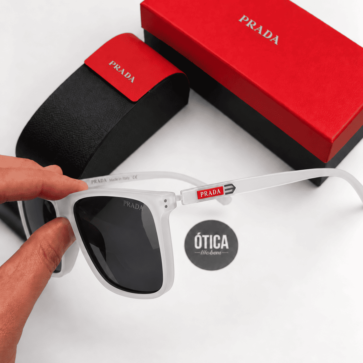Óculos De Sol Prada LINE ÚNICO RB051 - Modelo CLÁSSICO - COM 1 ANO DE GARANTIA