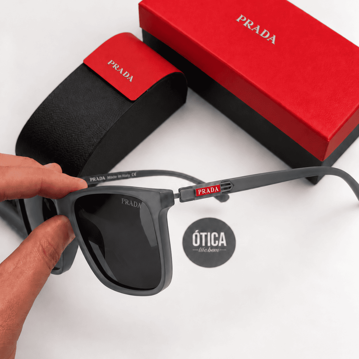 Óculos De Sol Prada LINE ÚNICO RB051 - Modelo CLÁSSICO - COM 1 ANO DE GARANTIA